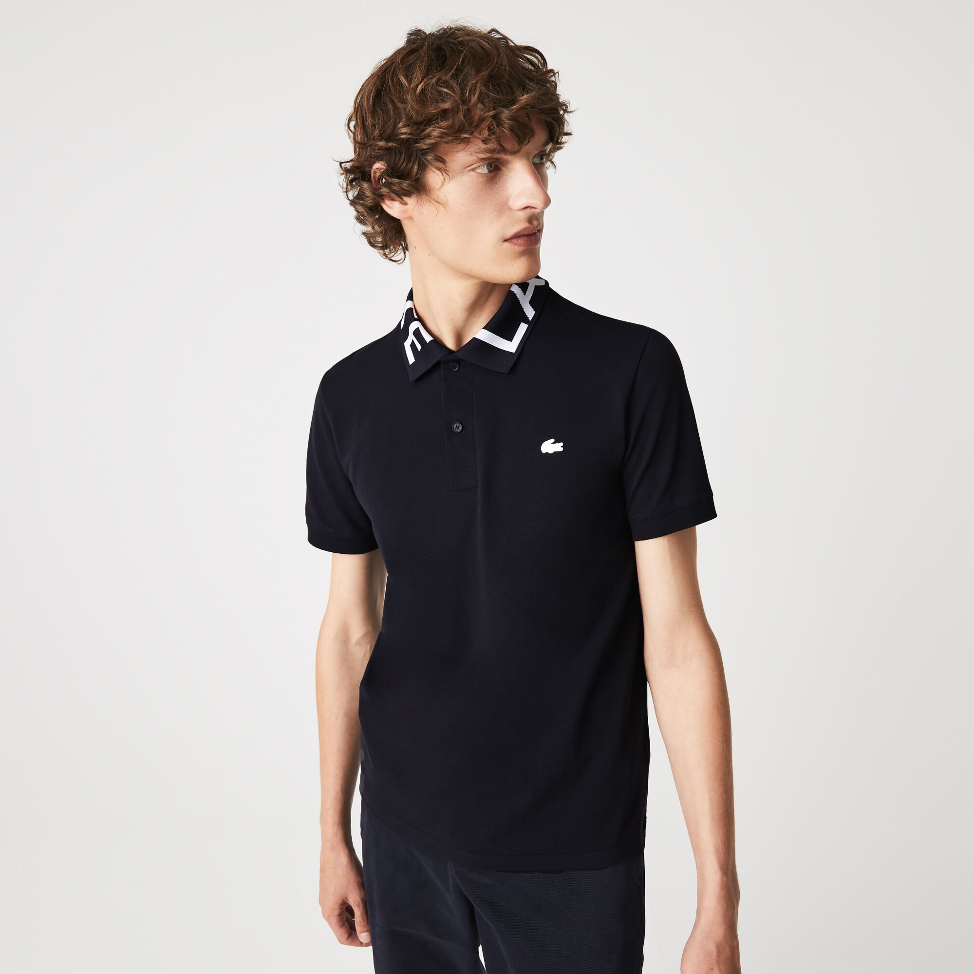 Lacoste slim fit pique polo shop