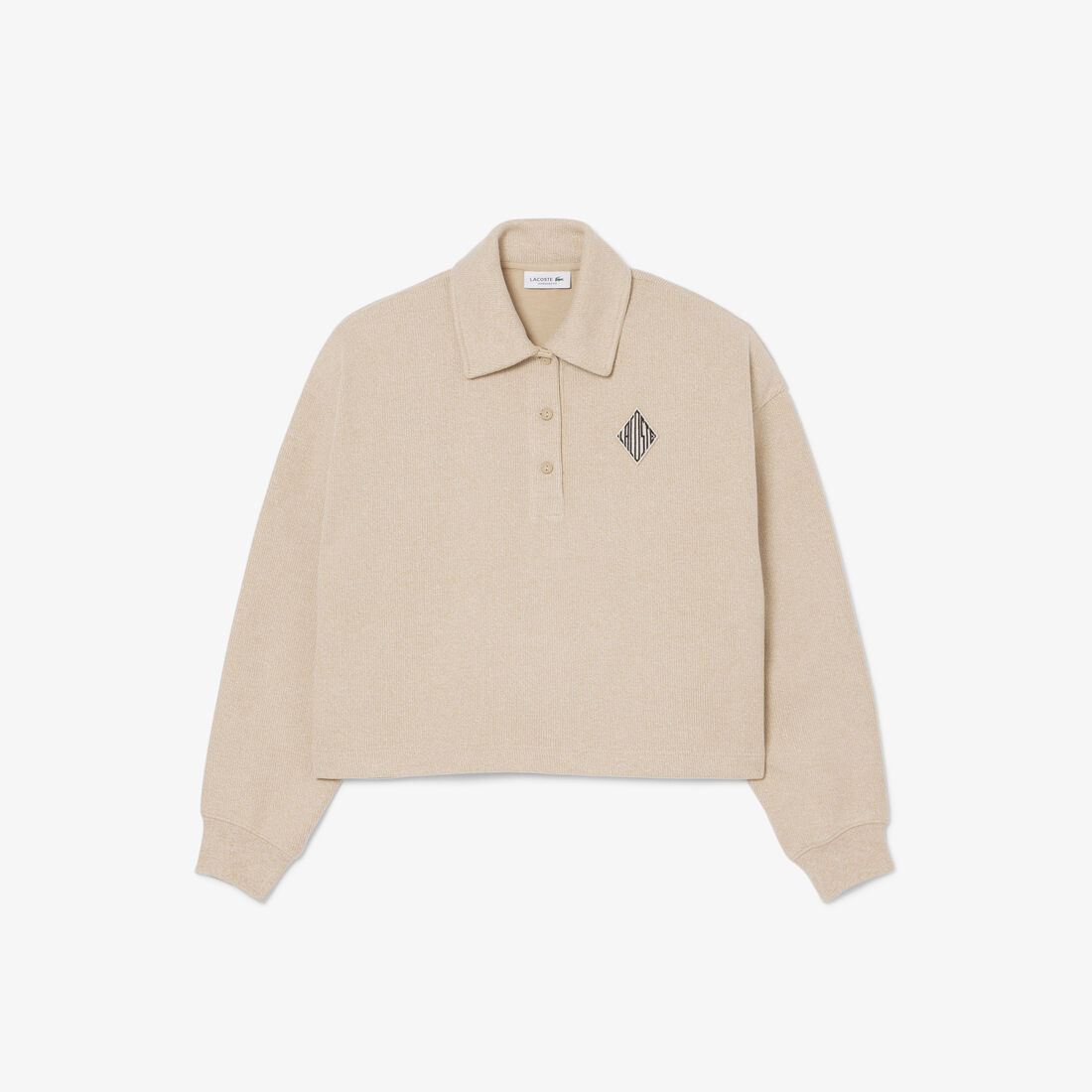 كنزة بولو مضلعة كبيرة الحجم كنزة بولو مضلعة كبيرة الحجم