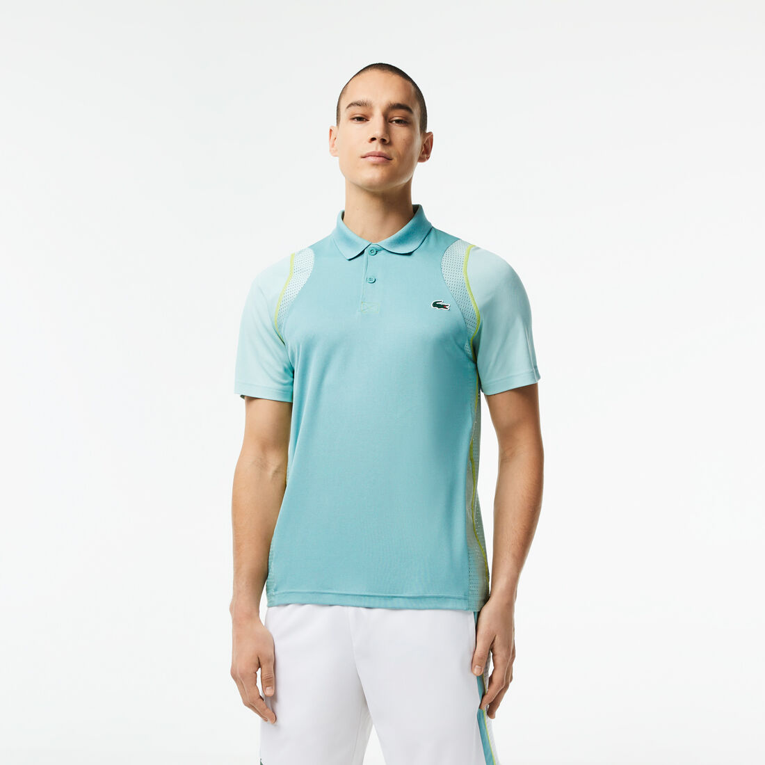 تيشيرت بولو بوليستر معاد تدويره للرجال مجموعة Lacoste Tennis