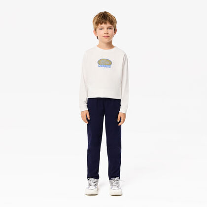 Boys' Lacoste Stretch Cotton Gabardine Chinos