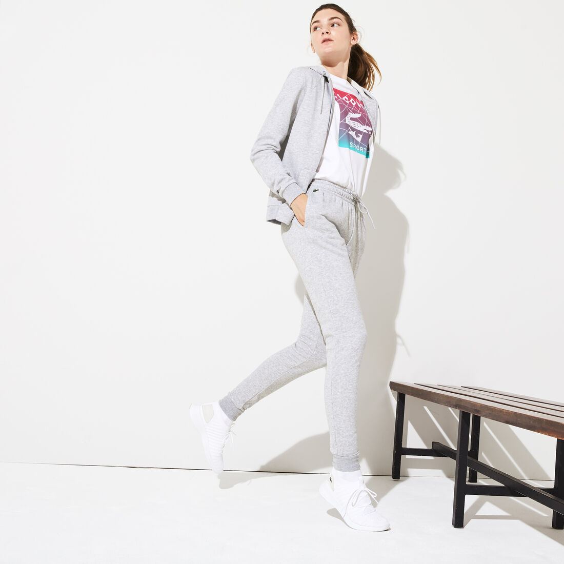 بنطال رياضي صوف للتنس من مجموعة Lacoste SPORT للنساء