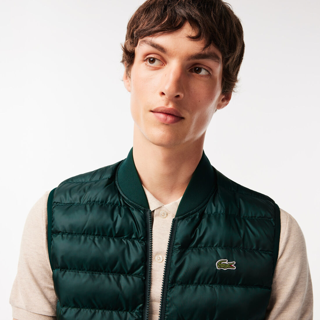 Men's Lacoste Padded Water-Repellent Vest Jacket