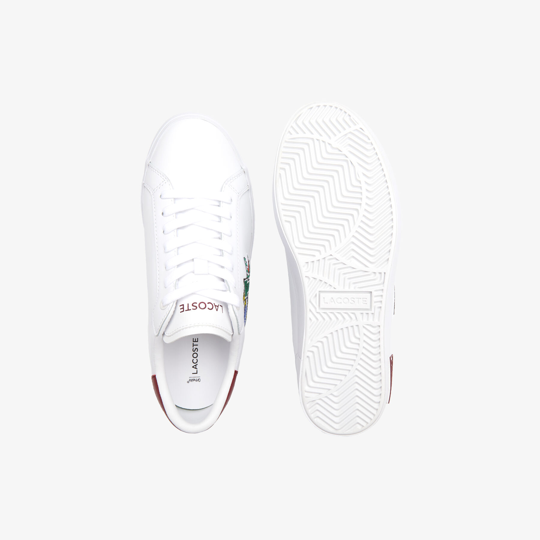Women's Lacoste Powercourt Leather Sneakers women s lacoste powercourt leather sneakers