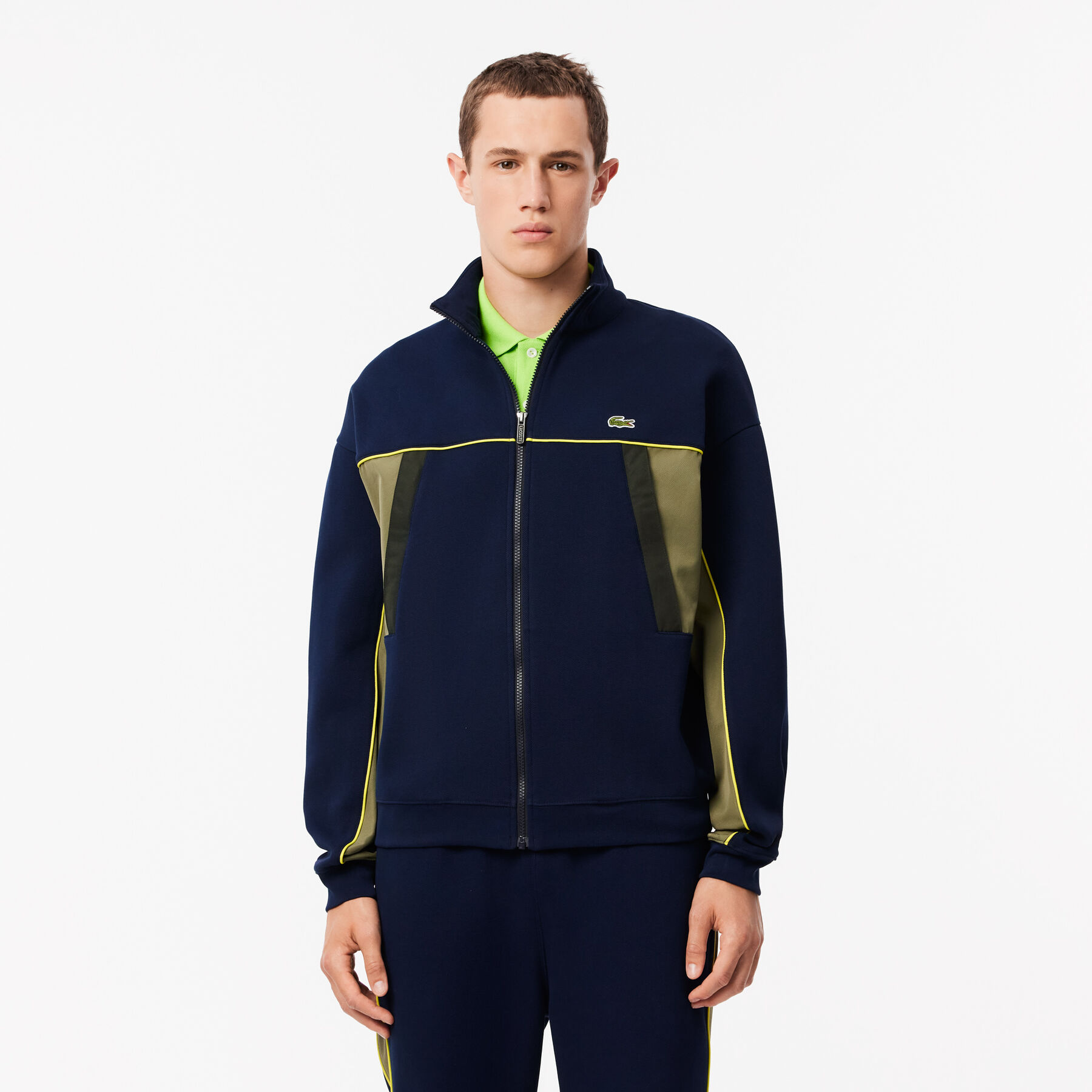 Loose Fit Zip Sweatshirt lacoste loose fit zip sweatshirt