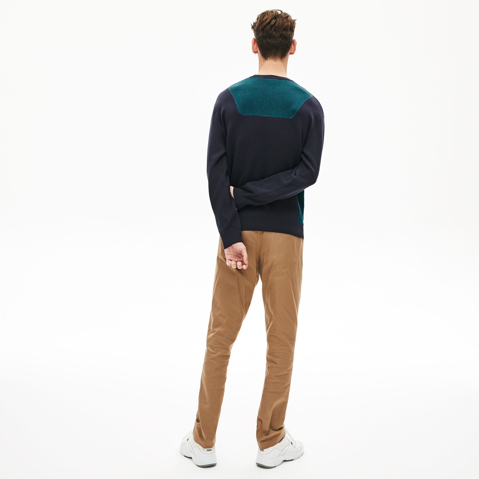 Men's Contrast Effects Knit Sweater