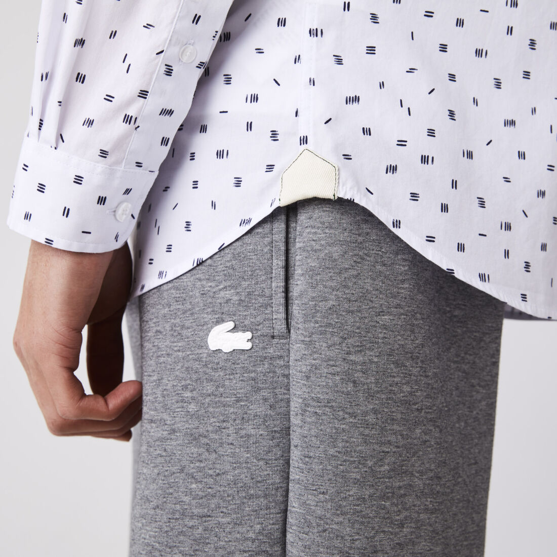 Men’s Slim Fit Finely Patterned Cotton Poplin Shirt Men’s Slim Fit Finely Patterned Cotton Poplin Shirt