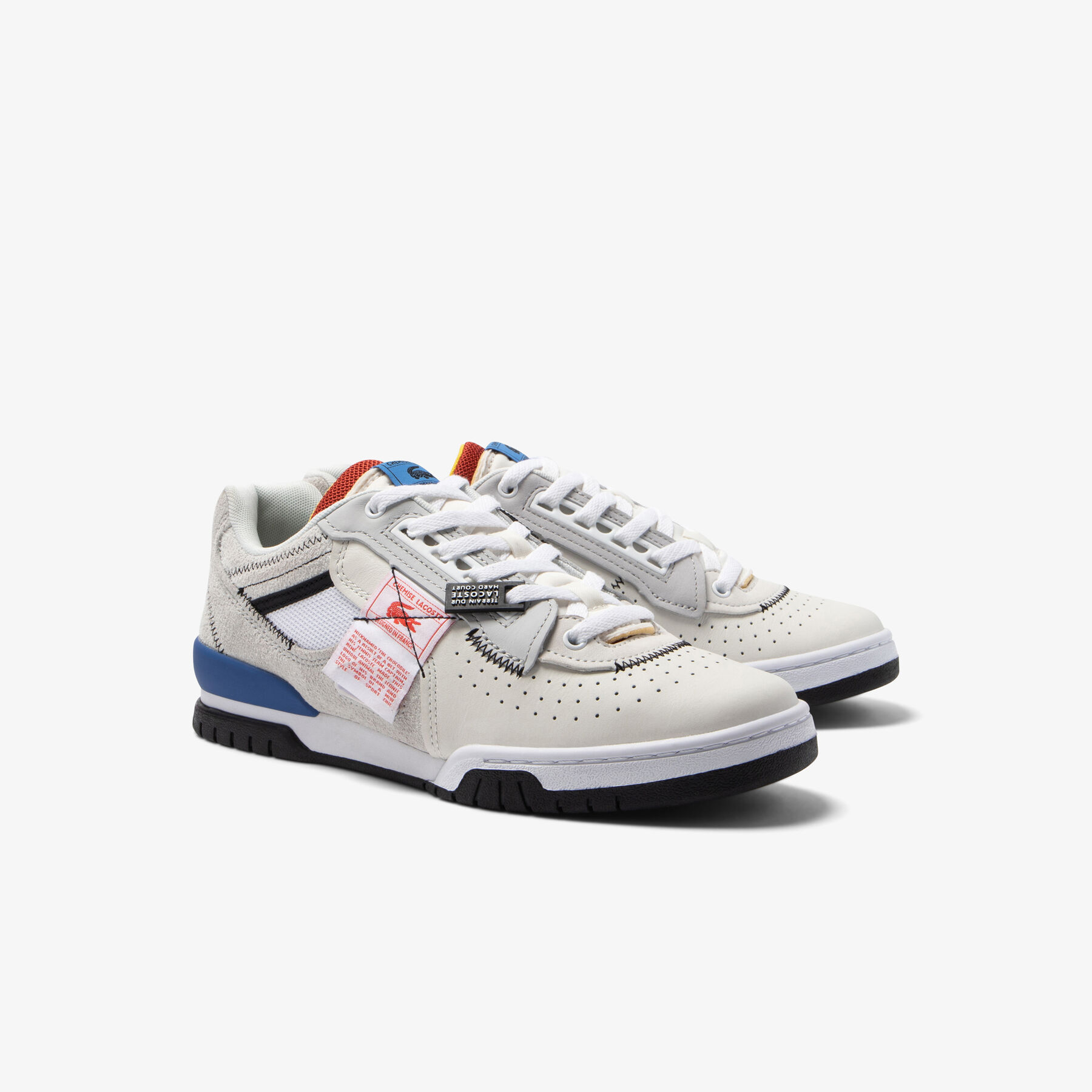 Men's Lacoste M89 Leather Tricolour Trainers men s lacoste m89 leather tricolour trainers