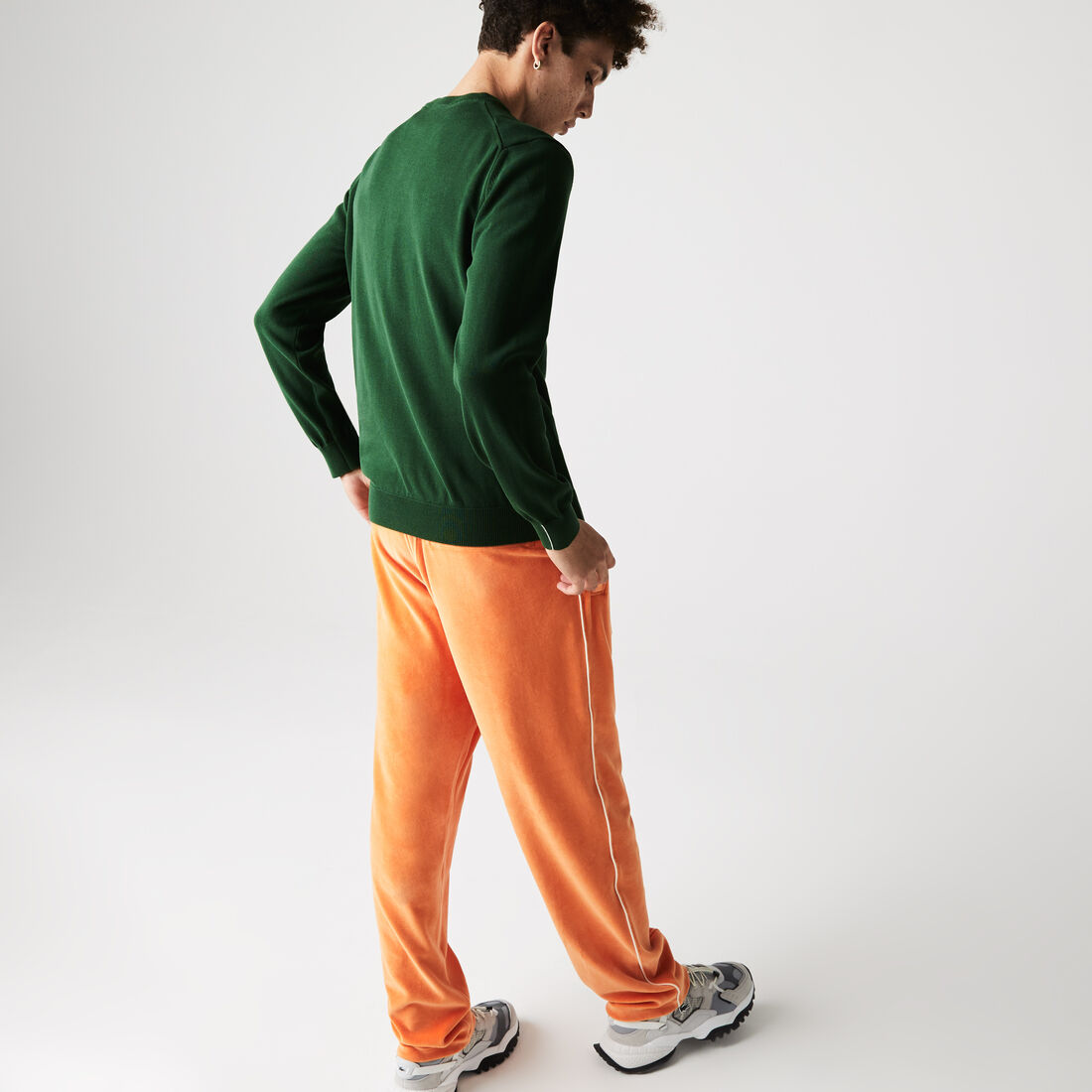 Monochrome Cotton V-neck Sweater Monochrome Cotton V-neck Sweater