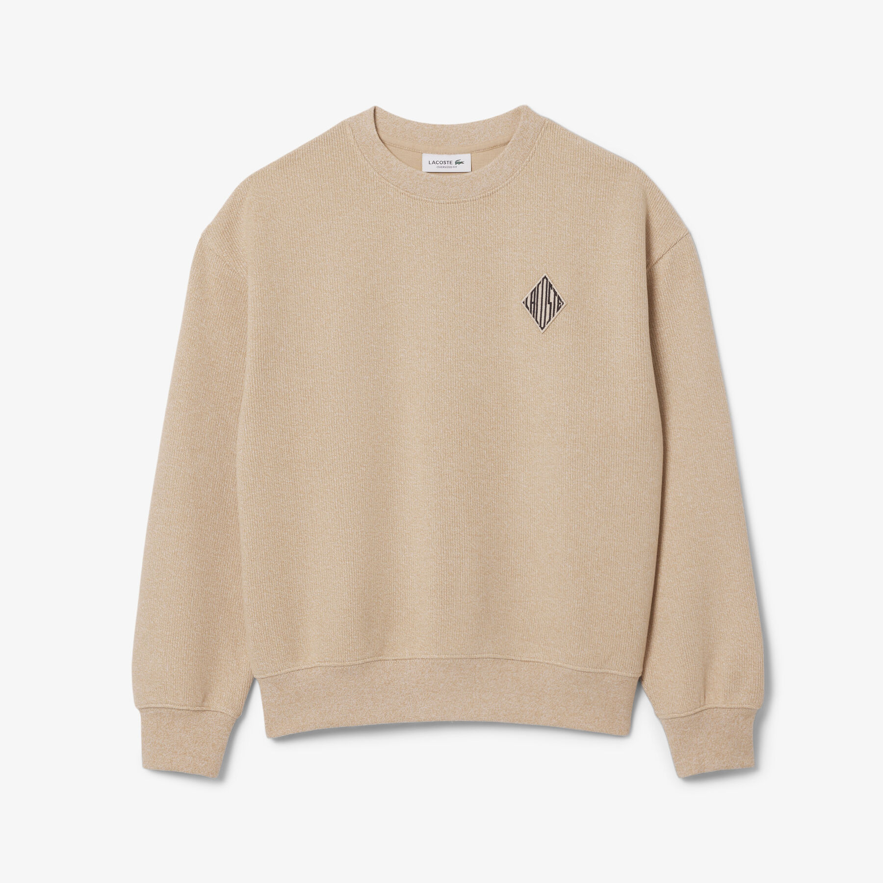 Oversized Interlock Sweatshirt lacoste oversized interlock sweatshirt