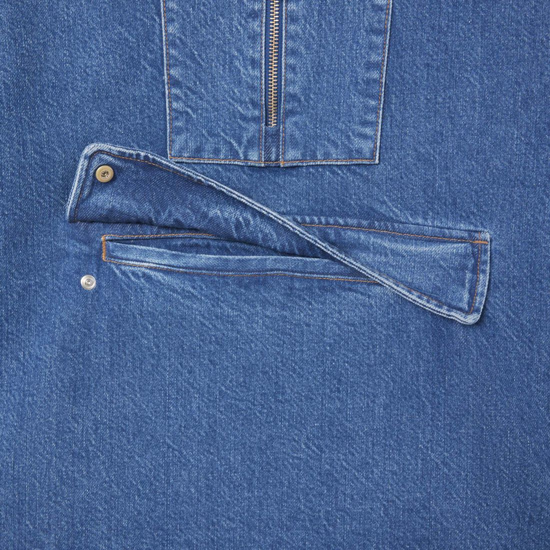 Oversized Denim Popover Jacket Oversized Denim Popover Jacket