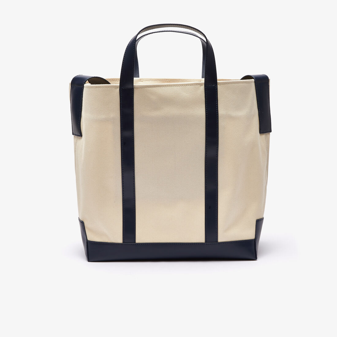 حقيبة تسوق نسائية بمقبض L-Tote بلون مغاير وشارة قماشية حقيبة تسوق نسائية بمقبض L-Tote بلون مغاير وشارة قماشية