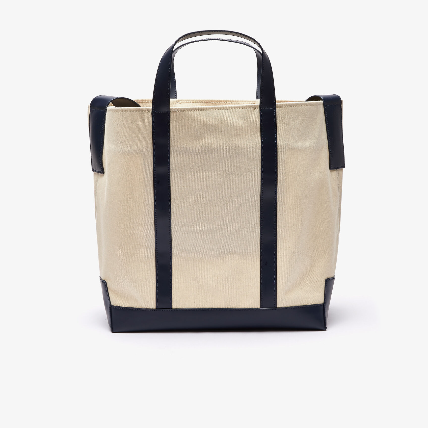 حقيبة تسوق نسائية بمقبض L-Tote بلون مغاير وشارة قماشية حقيبة تسوق نسائية بمقبض L-Tote بلون مغاير وشارة قماشية