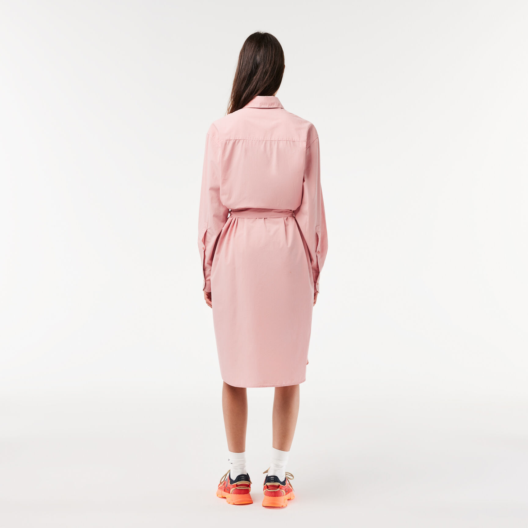 Women&rsquo;s Lacoste Loose Fit Cotton Poplin Shirt Dress