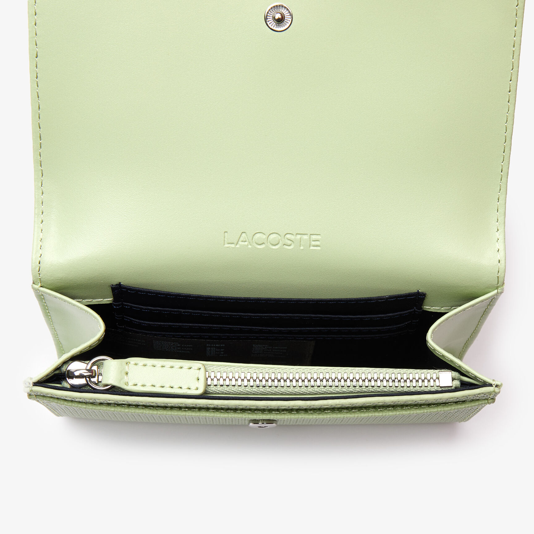 محفظة بقلاب وكبسون من جلد البيكيه غير اللامع مجموعة Chantaco للنساء محفظة بقلاب وكبسون من جلد البيكيه غير اللامع مجموعة Chantaco للنساء