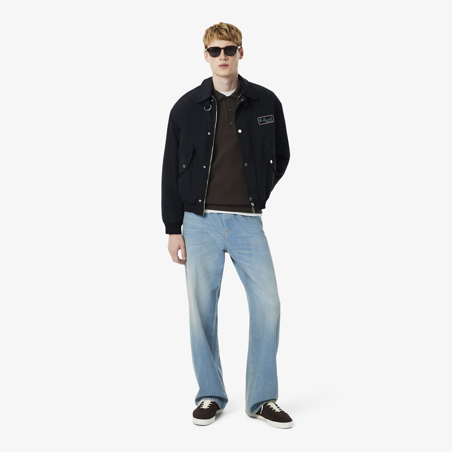 Ribbed Cotton Polo Collar Sweatshirt lacoste ribbed cotton polo collar sweatshirt