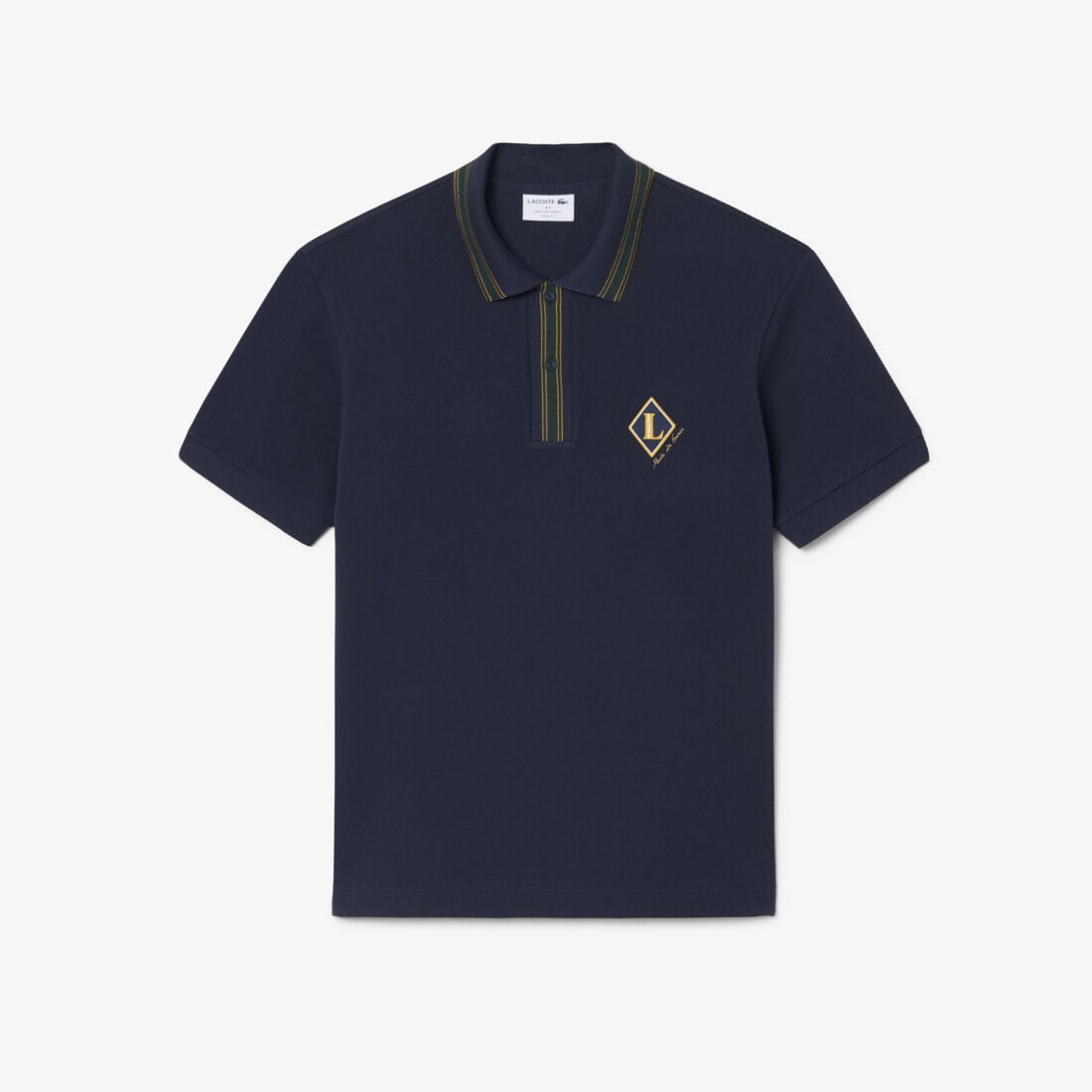 Classic Fit French Made Badge Accent Polo Shirt lacoste classic fit french made badge accent polo shirt