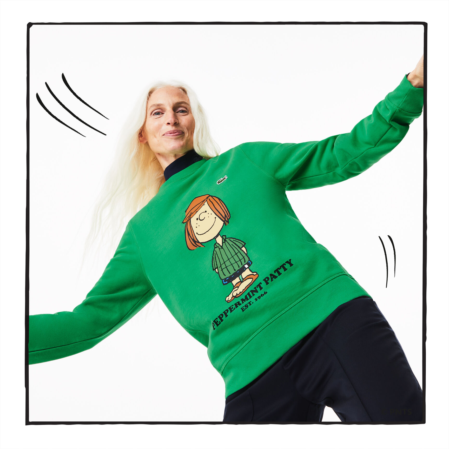 Women's Lacoste x Peanuts Crew Neck Organic Cotton Sweatshirt