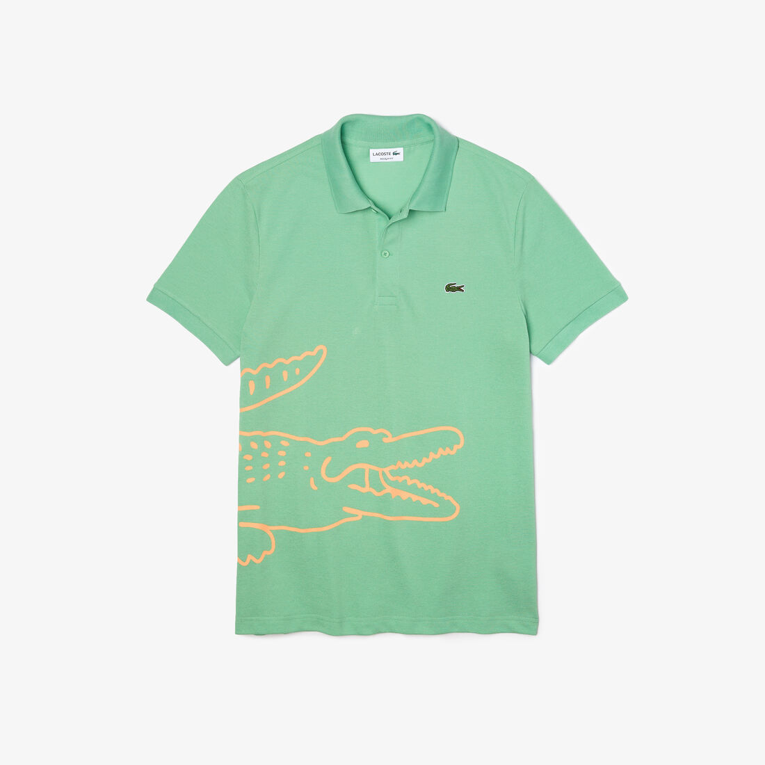 Men’s Lacoste Regular Fit Crocodile Print Cotton Piqué Polo Men’s Lacoste Regular Fit Crocodile Print Cotton Piqué Polo