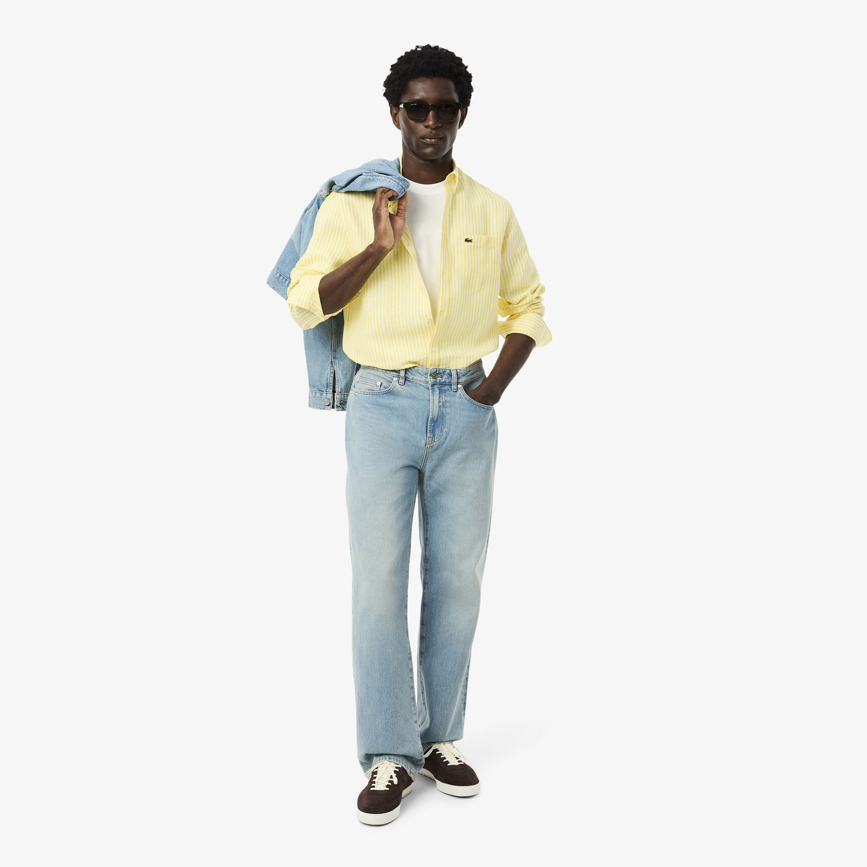 Regular Fit Striped Linen Shirt