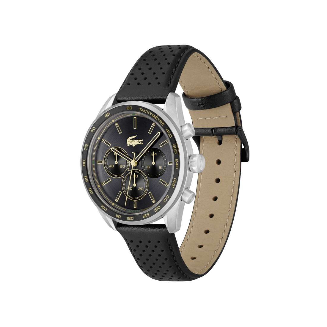 Men's Black Leather Strap Watch Men's Black Leather Strap Watch
