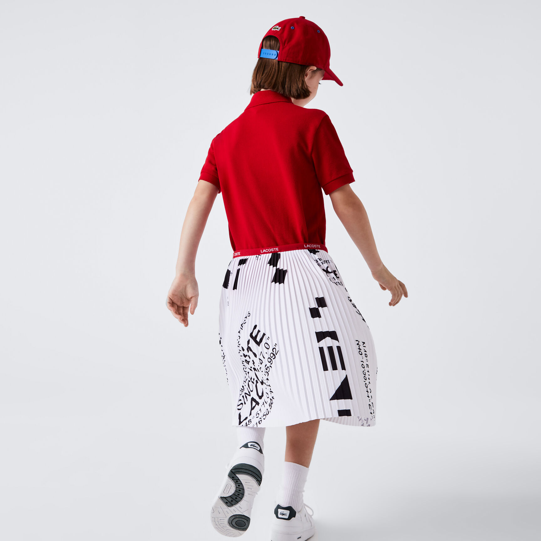 Girls' Lacoste Jersey Short Pleated Skirt Girls' Lacoste Jersey Short Pleated Skirt