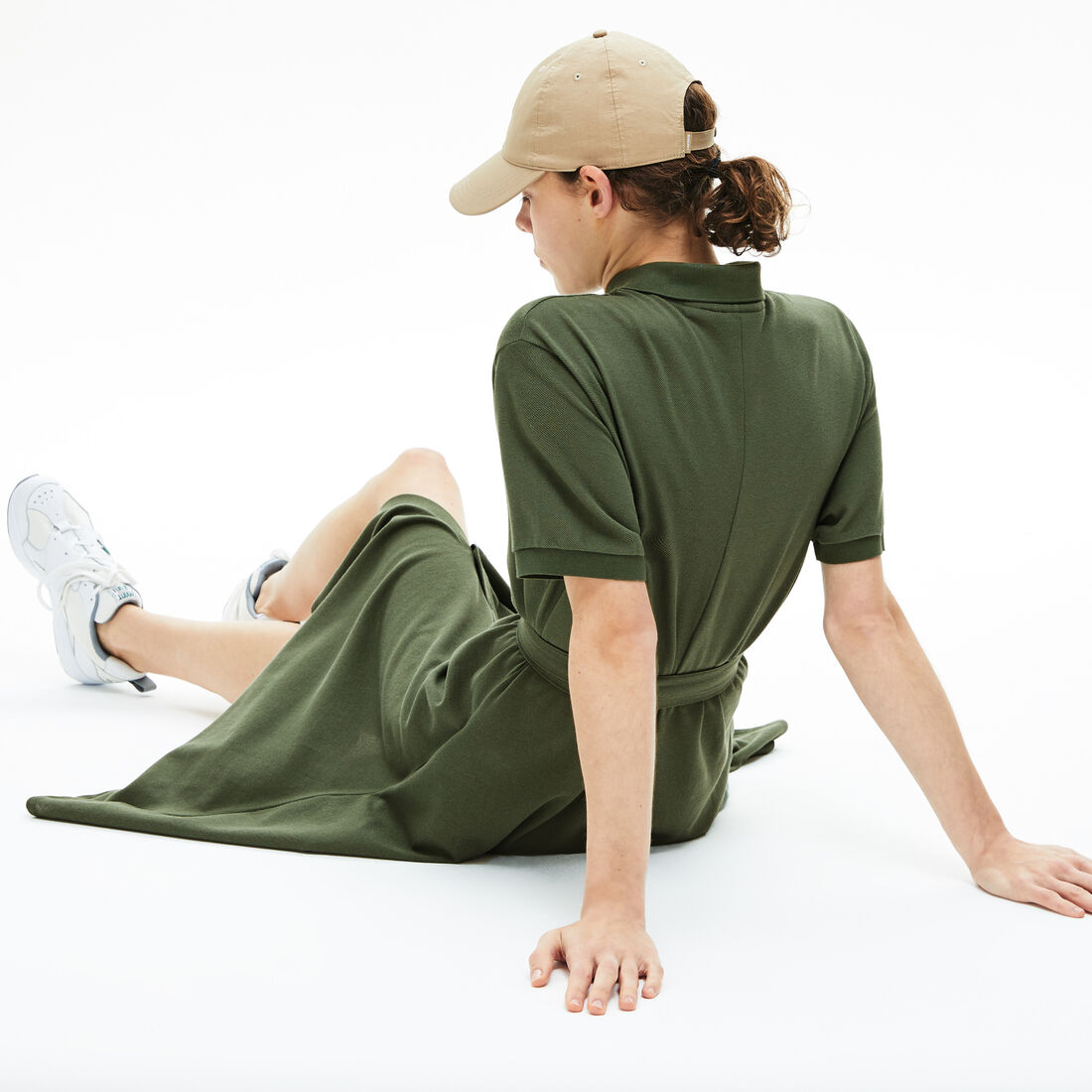 Women's Cotton Piqué Belted Polo Dress Women's Cotton Piqué Belted Polo Dress