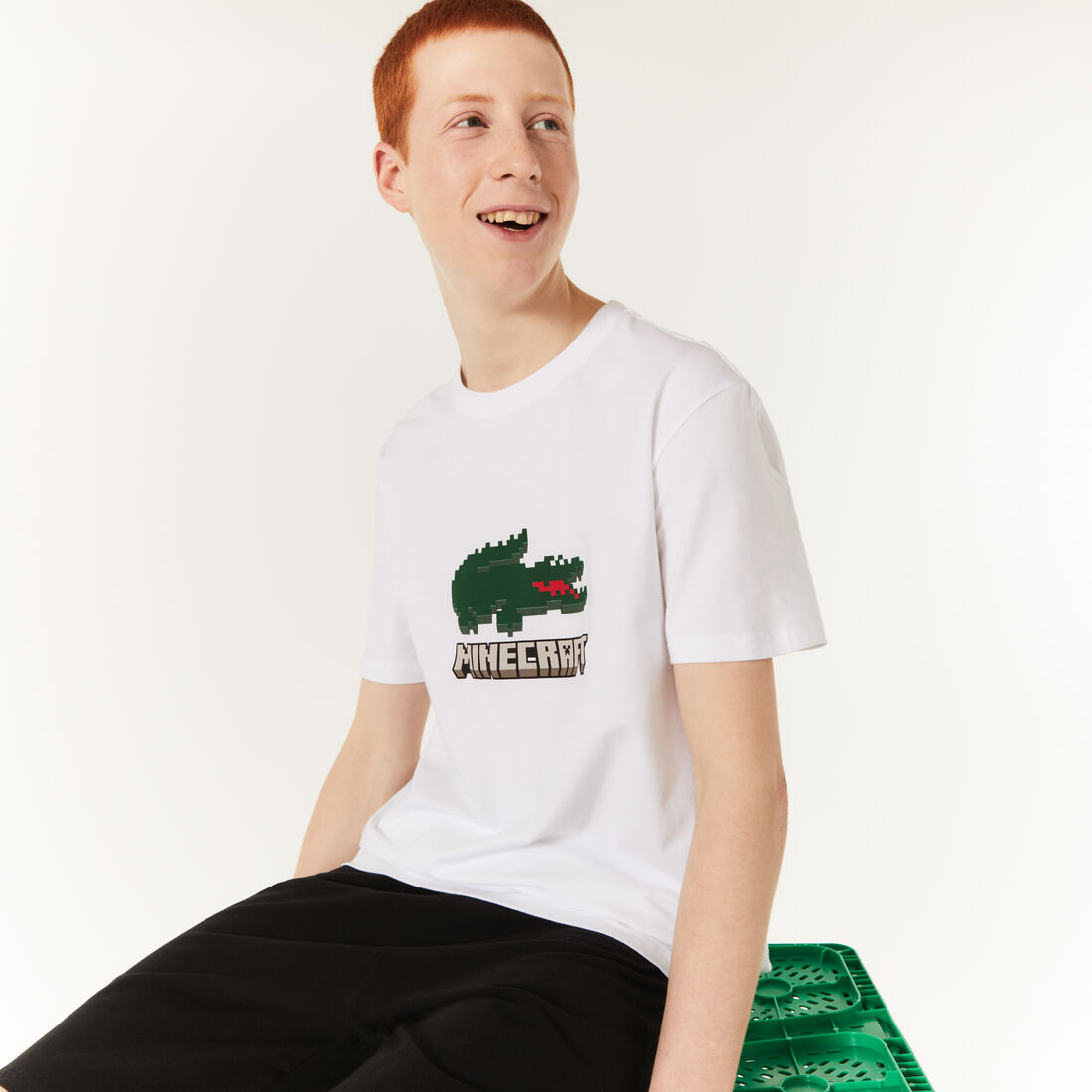 Men's Lacoste x Minecraft Stretch Organic Cotton Short Pajamas Men's Lacoste x Minecraft Stretch Organic Cotton Short Pajamas