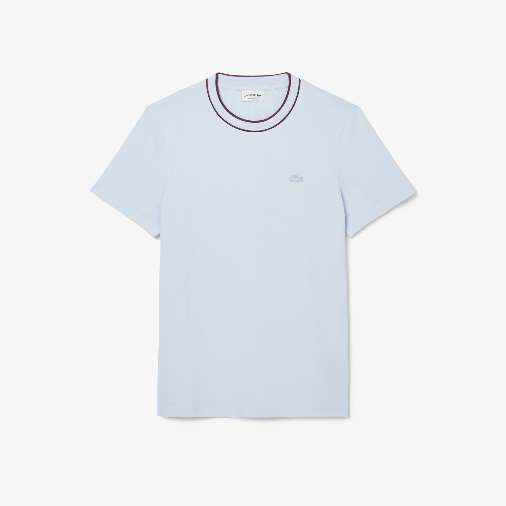 Stretch Pique Stripe Collar T-shirt