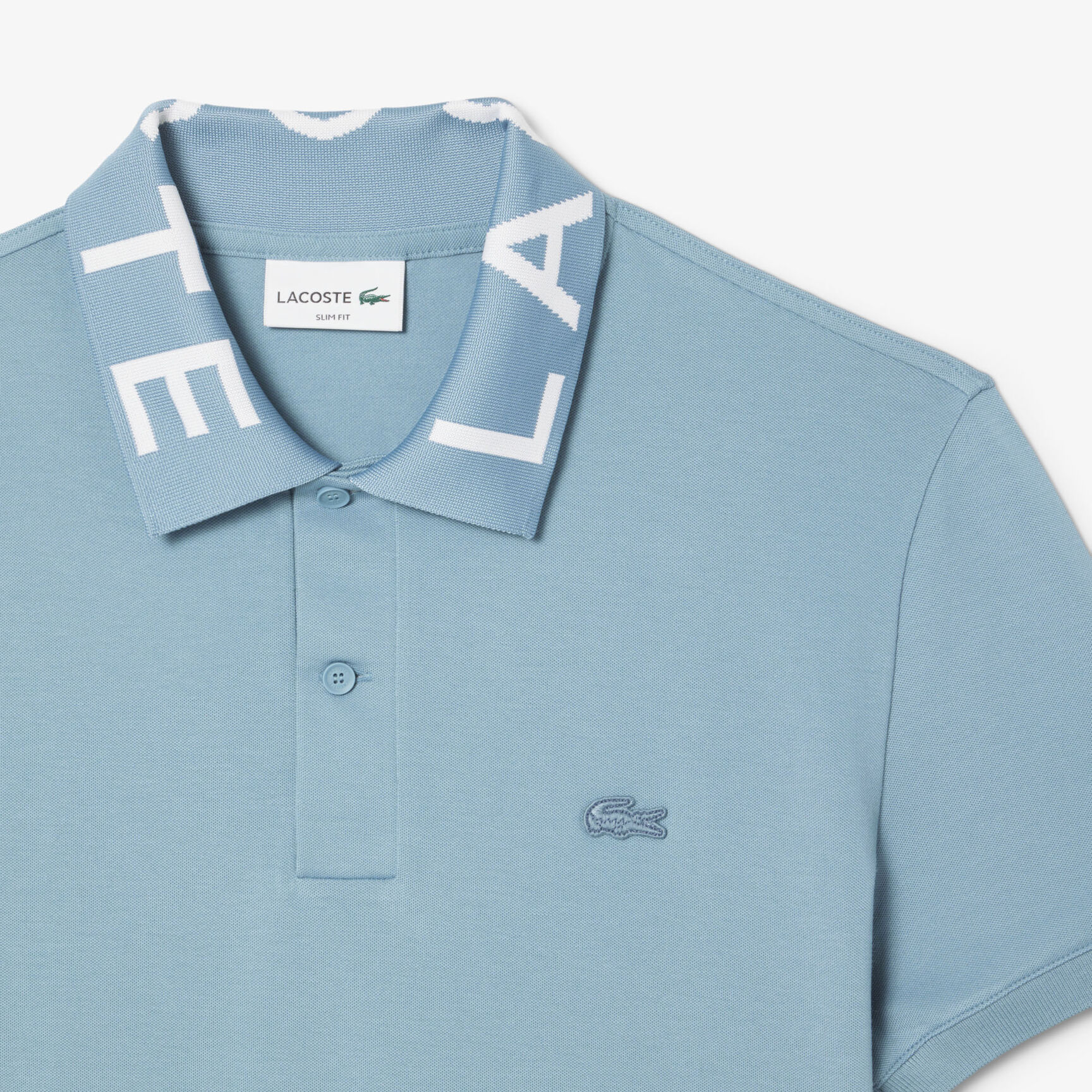 قميص بولو جاكار بقصة ضيقة قميص بولو جاكار بقصة ضيقة