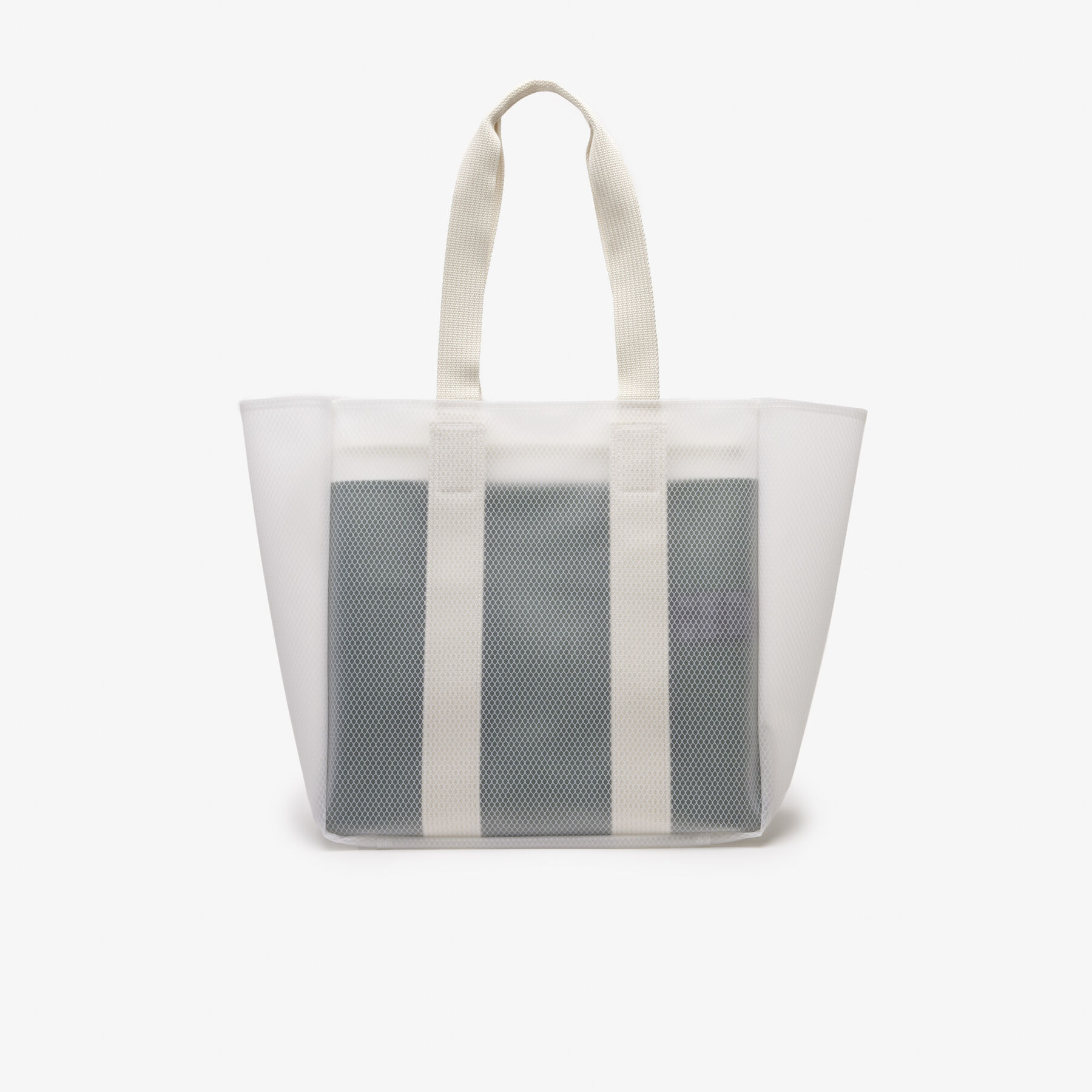 unisex lacoste transparent tote