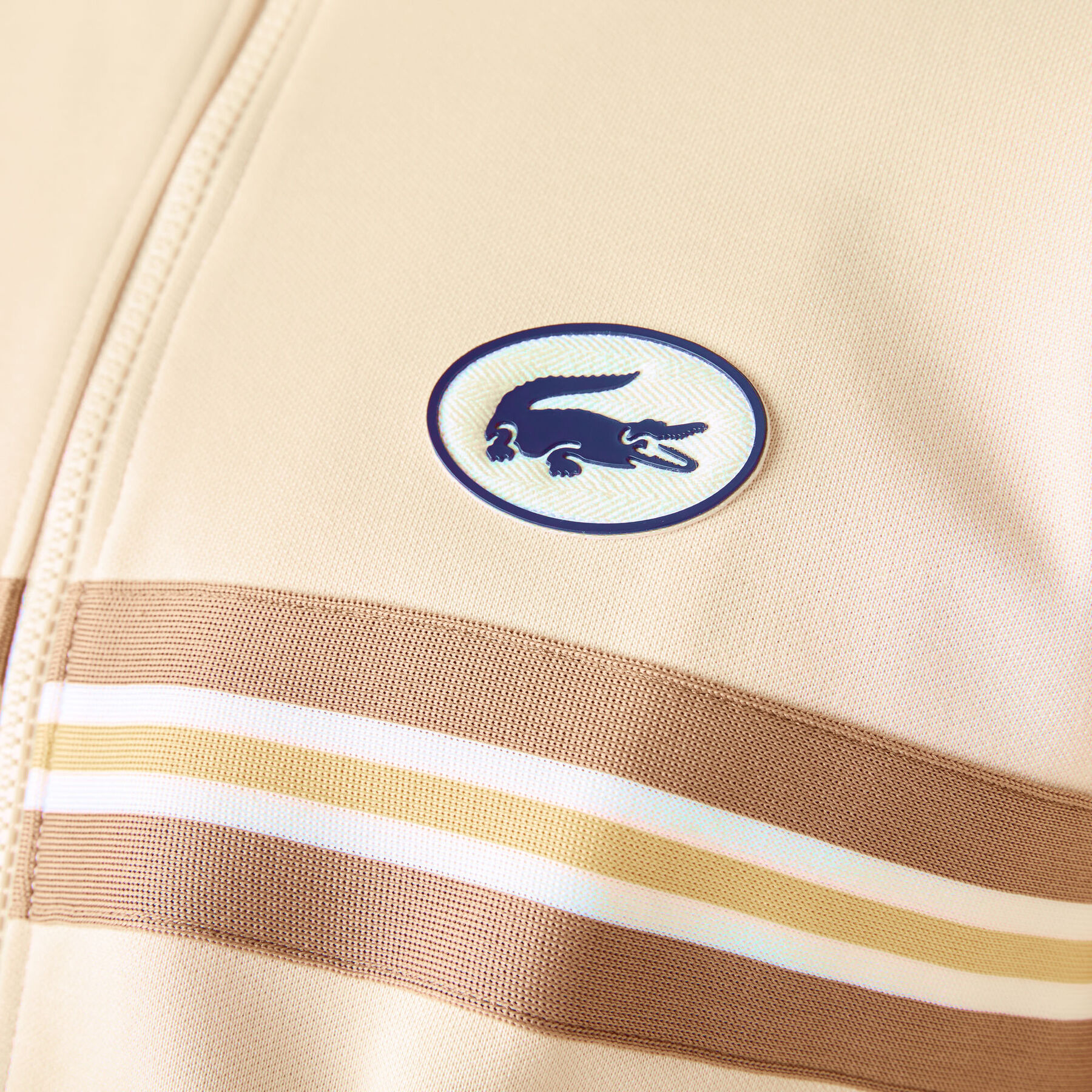 Men’s Heritage Striped Band And Badge Zip Sweatshirt lacoste men s heritage striped band and badge zip sweatshirt
