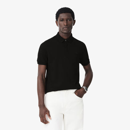 تيشيرت بولو قطن بيكيه مطاطي بقصة عادية للرجال مجموعة Lacoste Paris