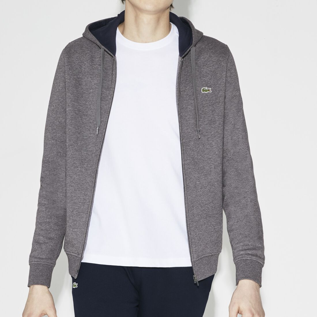 Men's Lacoste SPORT Tennis hooded zippered sweatshirt in fleece Men's Lacoste SPORT Tennis hooded zippered sweatshirt in fleece