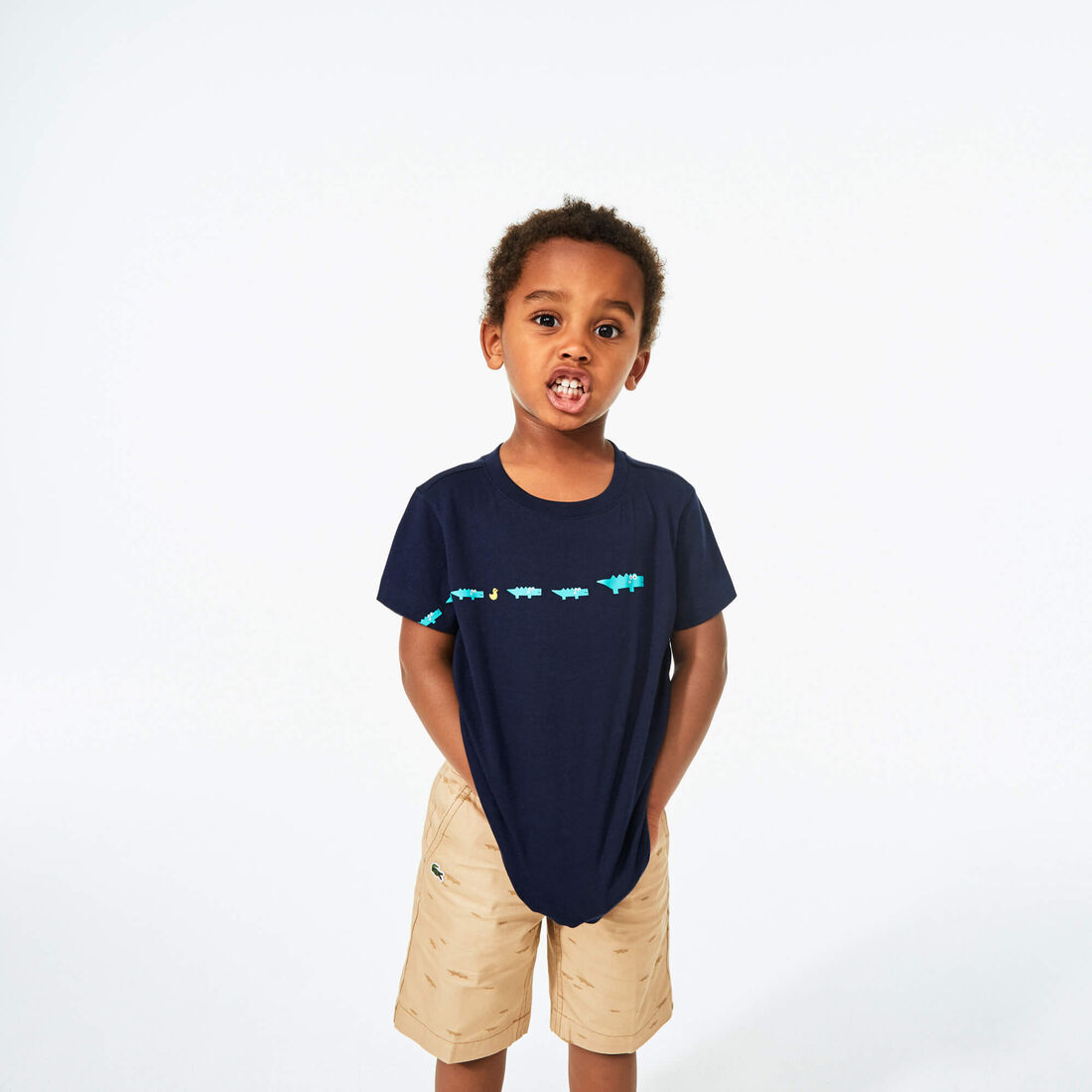 Boy’s Crew Neck Printed Cotton T-shirt
