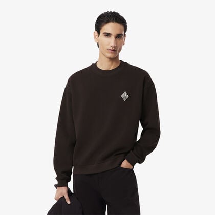 Double Face Pique Badge Sweatshirt