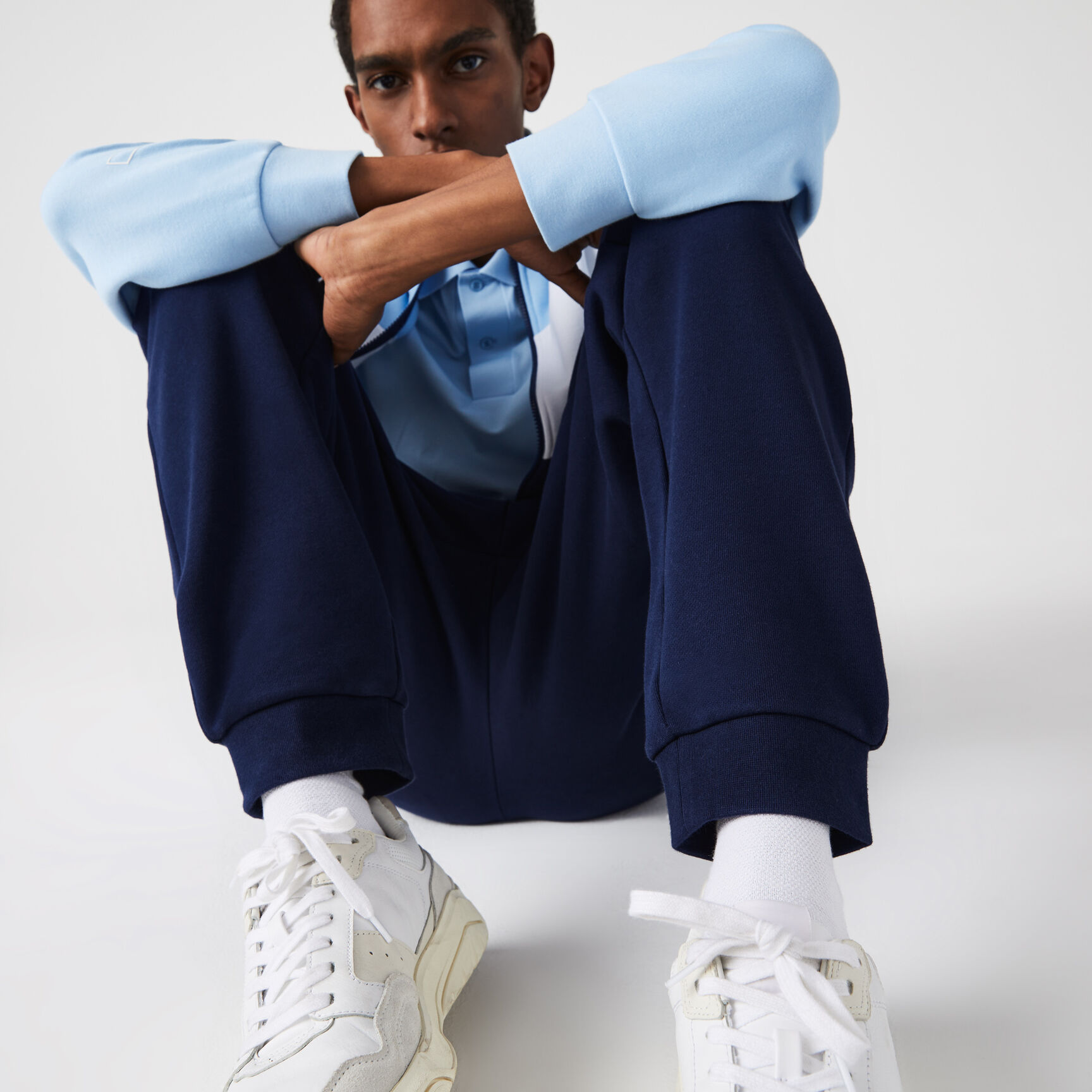 Men's Printed Colorblock Fleece Tracksuit