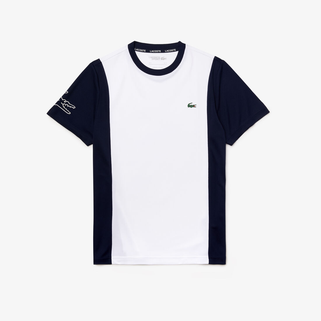 Men’s Lacoste SPORT Breathable Resistant Bicolor T-shirt Men’s Lacoste SPORT Breathable Resistant Bicolor T-shirt