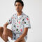 Men's Hawaiian Print Cotton Shirt lacoste men s hawaiian print cotton shirt