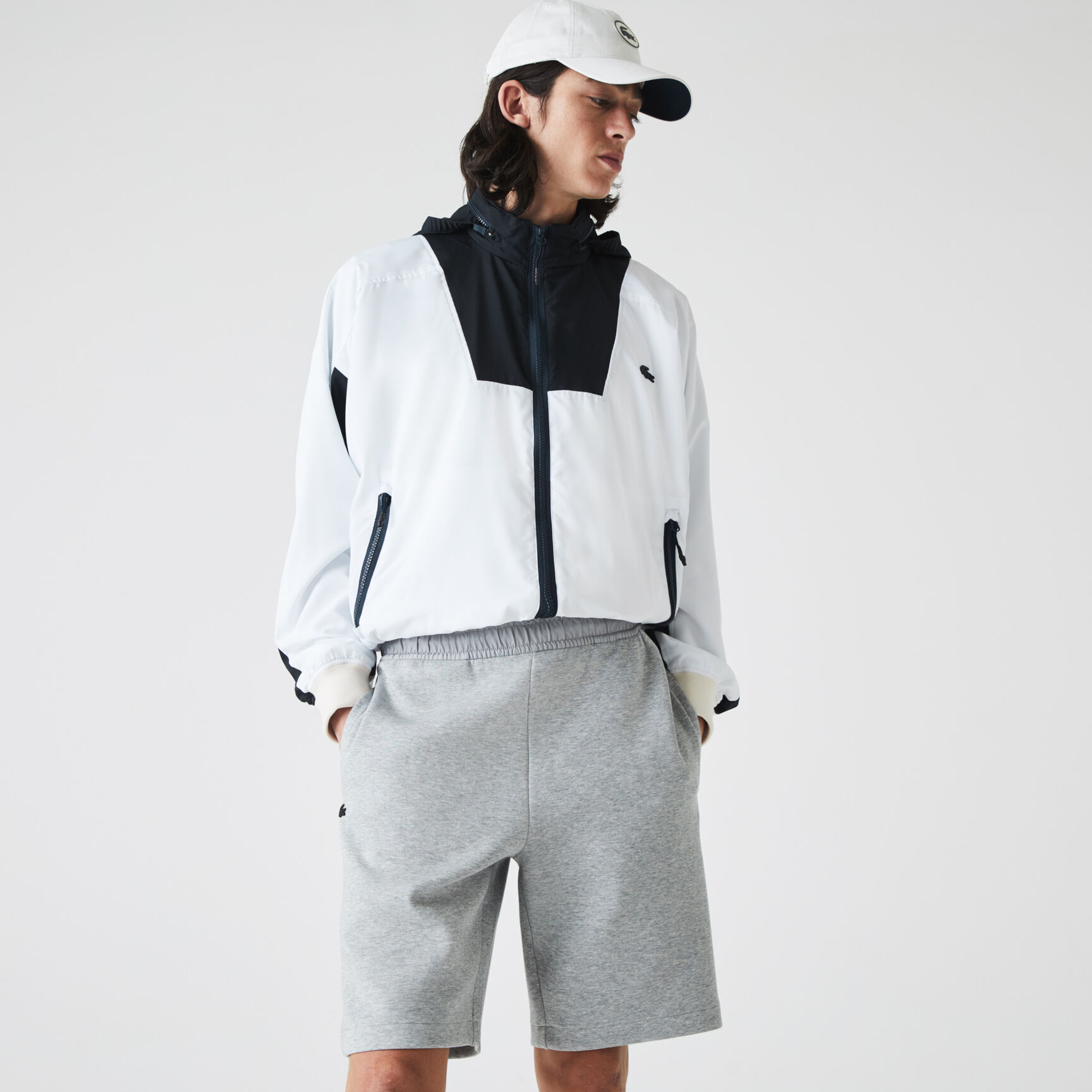 Men’s Bimaterial Cotton Blend Shorts Men’s Bimaterial Cotton Blend Shorts