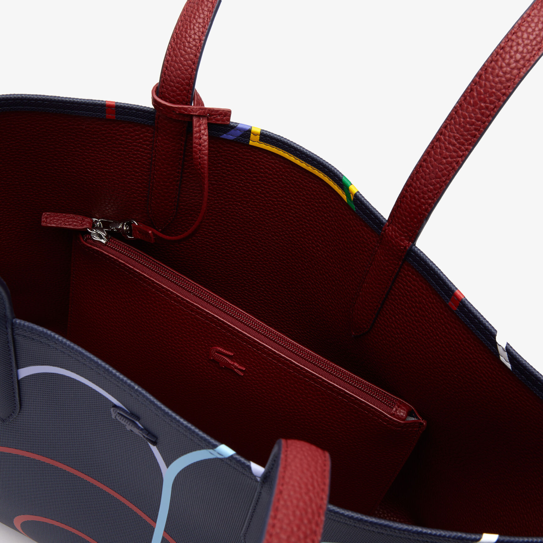 Women's Anna Zip Pouch Print Canvas Large Shopper Bag