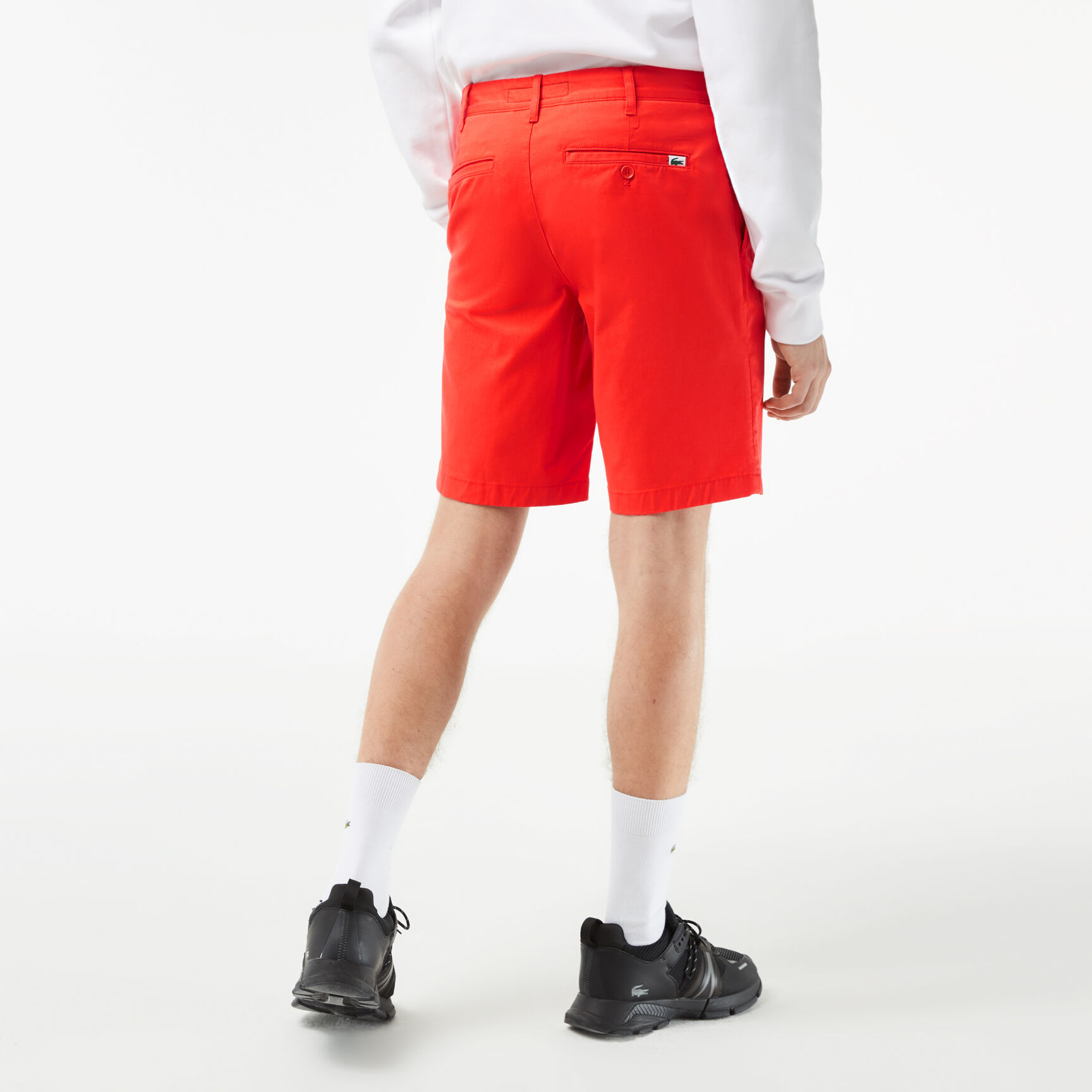 Men's Slim Fit Stretch Cotton Bermuda Shorts