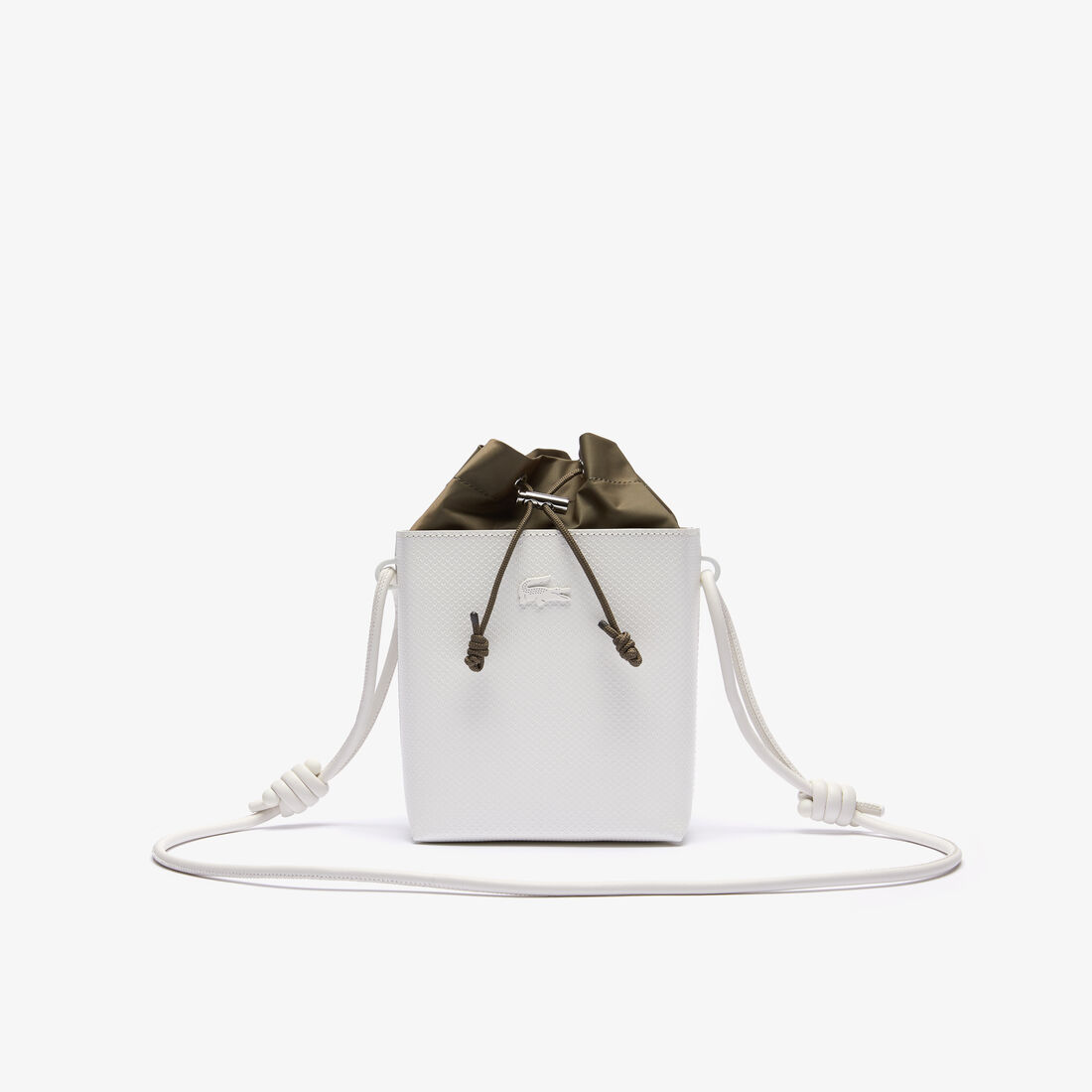 Women’s Chantaco Small Square Piqué Leather Bucket Bag