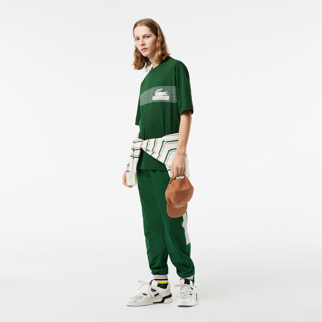 تيشيرت لاكوست تنس بطبعة وقصة فضفاضة للرجال تيشيرت لاكوست تنس بطبعة وقصة فضفاضة للرجال