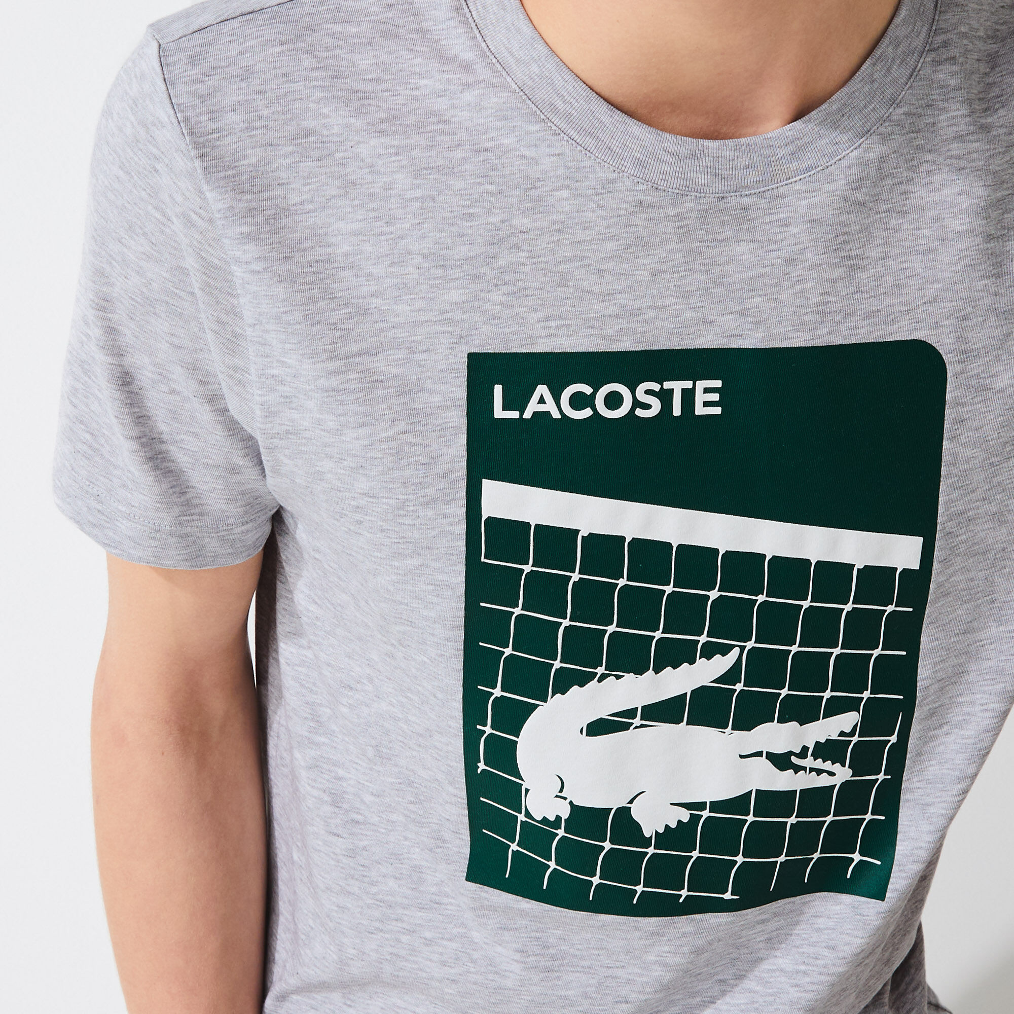 تي شيرت مسامي للرجال مع طباعة ثلاثية الأبعاد مجموعة Lacoste SPORT تي شيرت مسامي للرجال مع طباعة ثلاثية الأبعاد مجموعة Lacoste SPORT