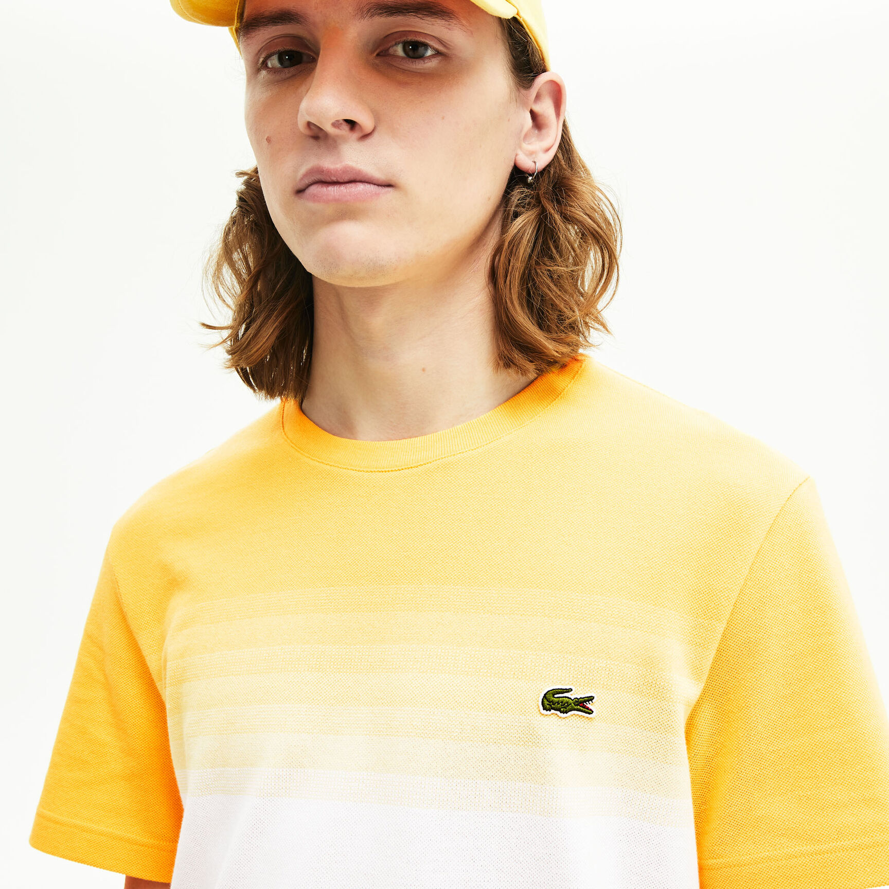 Men's Made in France Cotton Piqué Cotton Crew Neck T-shirt Men's Made in France Cotton Piqué Cotton Crew Neck T-shirt