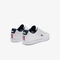 lacoste women s carnaby evo tricolore leather and synthetic trainers
