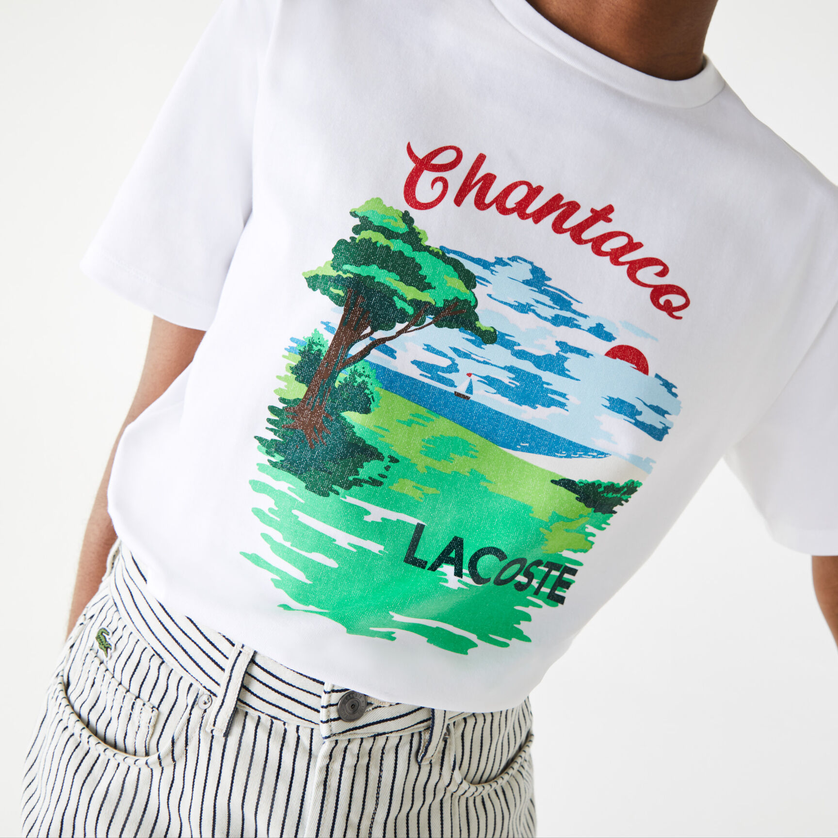 Women’s Crew Neck Chantaco Print Cotton T-shirt Women’s Crew Neck Chantaco Print Cotton T-shirt