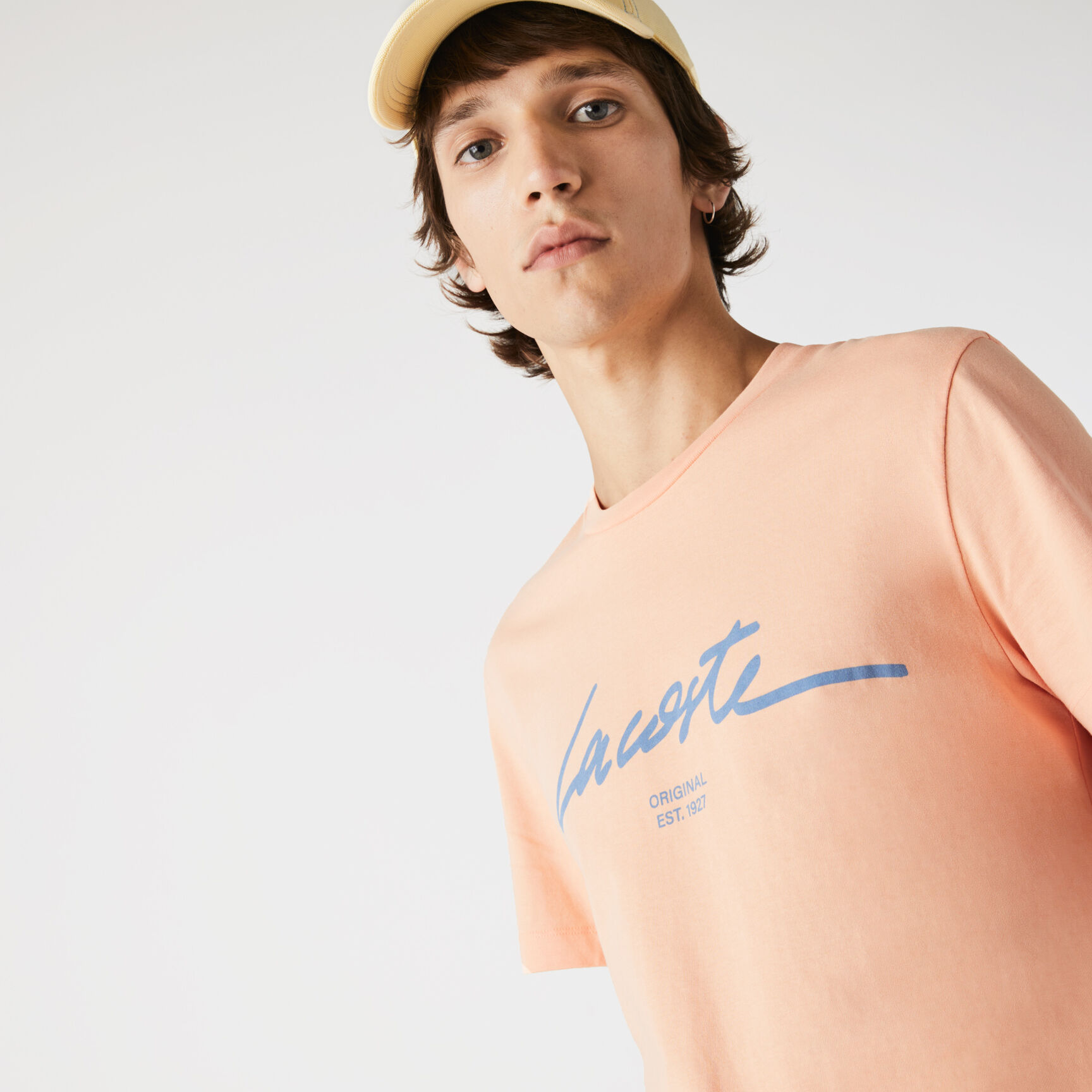 Men’s Crew Neck Print Lettering Cotton T-shirt Men’s Crew Neck Print Lettering Cotton T-shirt