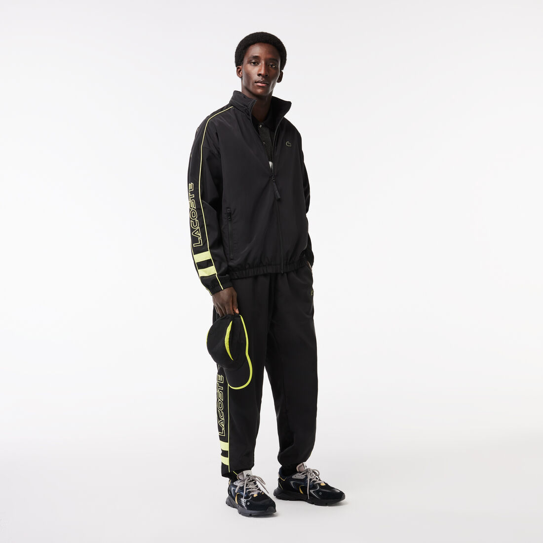 Contrast Detail Sportsuit Track Pants