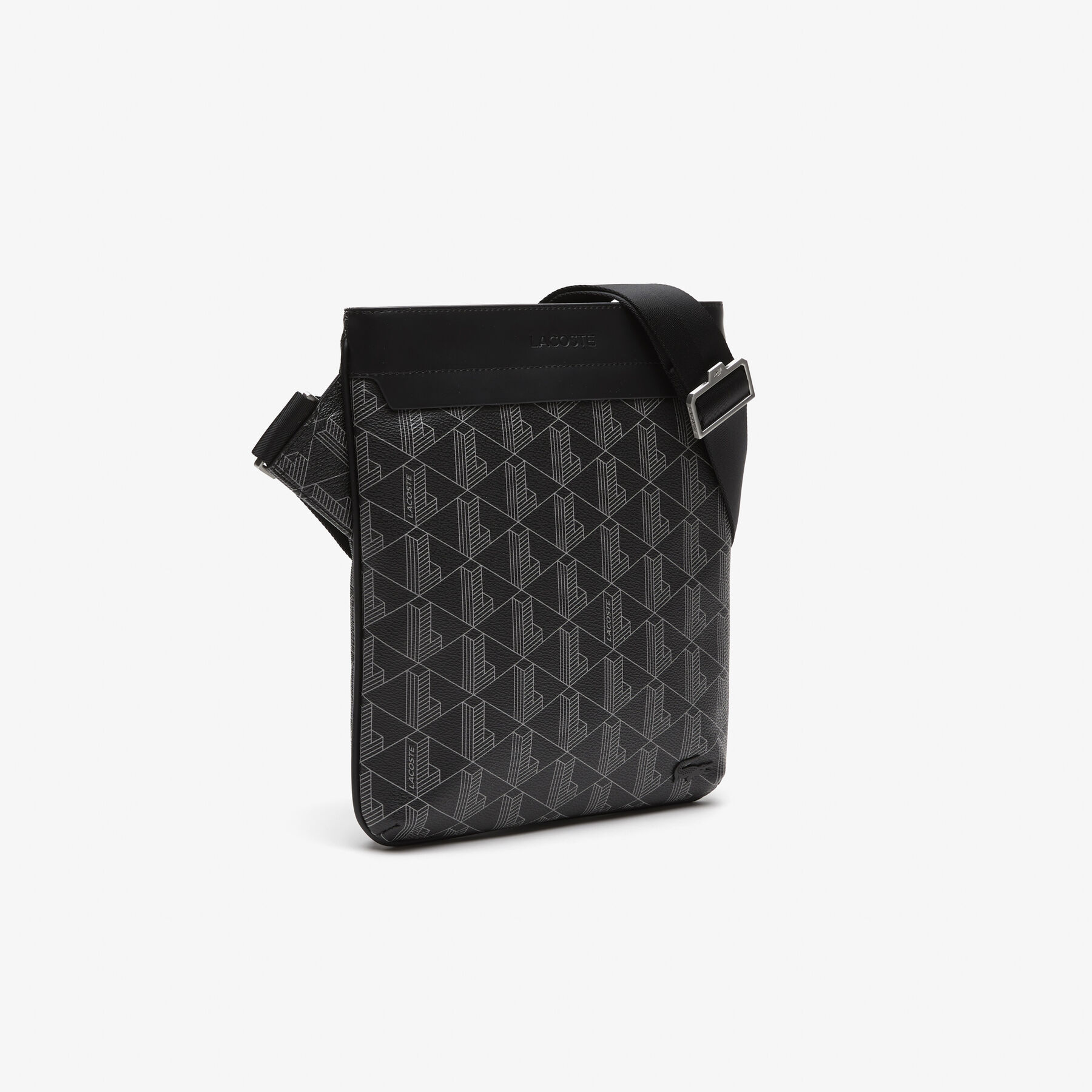 men s lacoste the blend monogram print shoulder bag